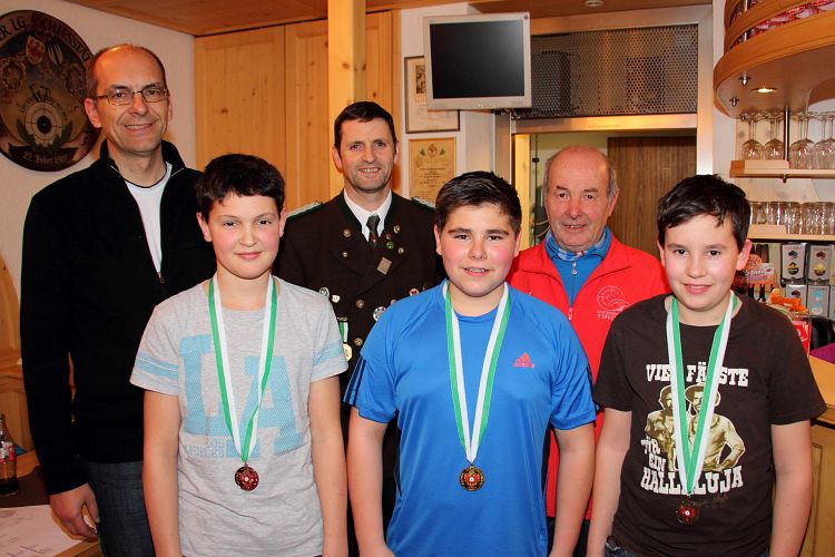 2016 Bezirksmeisterschaft LG 8 Siegerbild Jugend 2 männlich