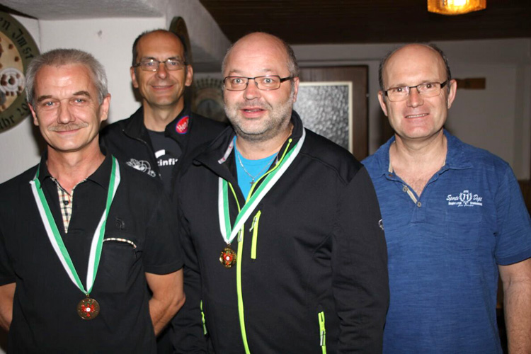 Siegerehrung mit Rainer Kurz auf Rang 3