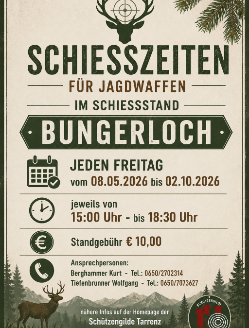 Schießstand Bungerloch wieder geöffnet